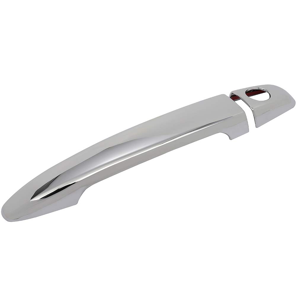 4pcs Chrome Plated ABS Car Door Handle Covers for Toyota Highlander 2008-2013 & Camry 2007-2011 - Exterior Side Door Handle Protector Trim for Driver & Passenger Side - Upgrade Your Vehicle's Style & Protection (Perfect for Car Detailing, Auto Accessories Upgrade)