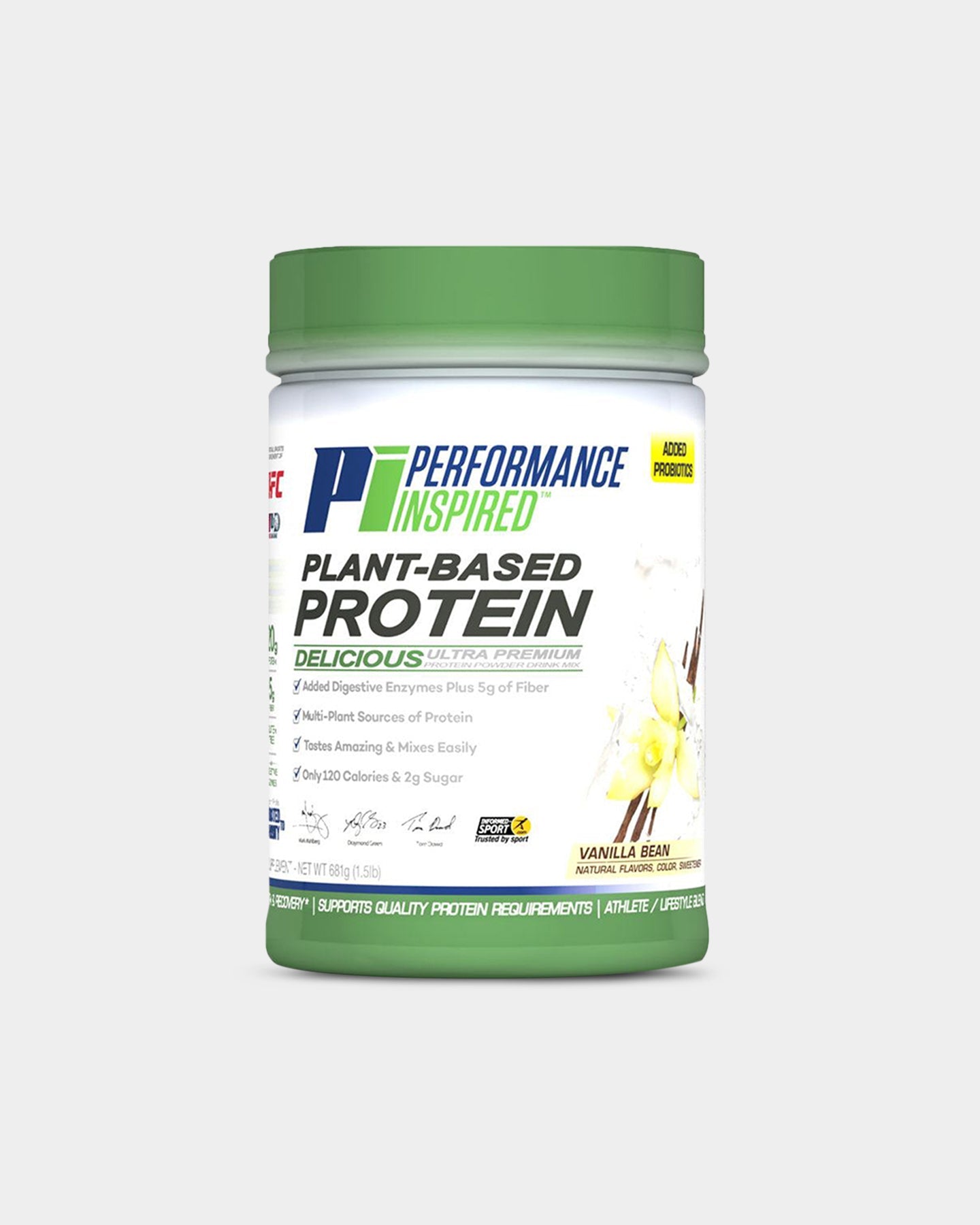 Performance Inspired Nutrition Plant Based Protein Powder - Vegan Protein Supplement for Muscle Recovery & Workout - Ideal for Smoothies, Shakes & Post-Workout Nutrition