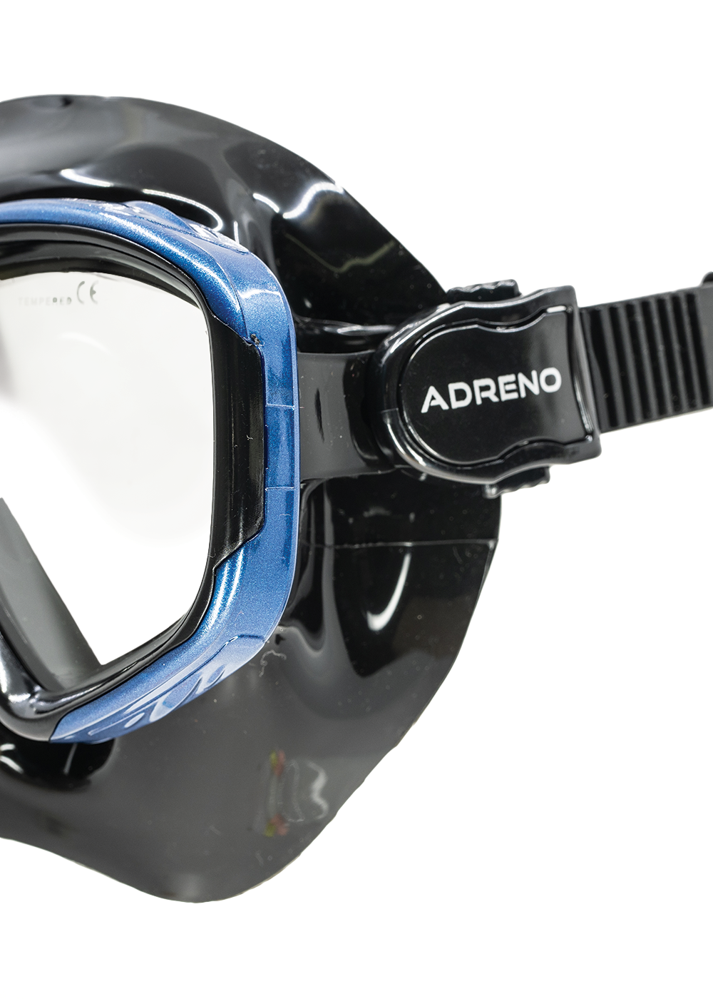 Adreno Optic Dive Mask - Anti-Fog Scuba Diving Goggles with Tempered Glass Lens for Snorkeling, Spearfishing & Underwater Photography - Clear Vision for Ocean Adventures