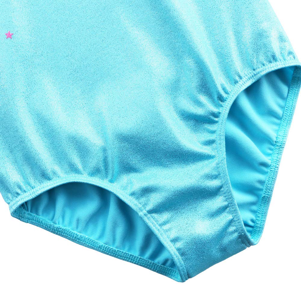 BAOHULU Girls Gymnastics Leotard - Sparkly Dance Outfit for Ballet, Cheerleading & Performance - Shiny Athletic Wear for Kids Toddlers