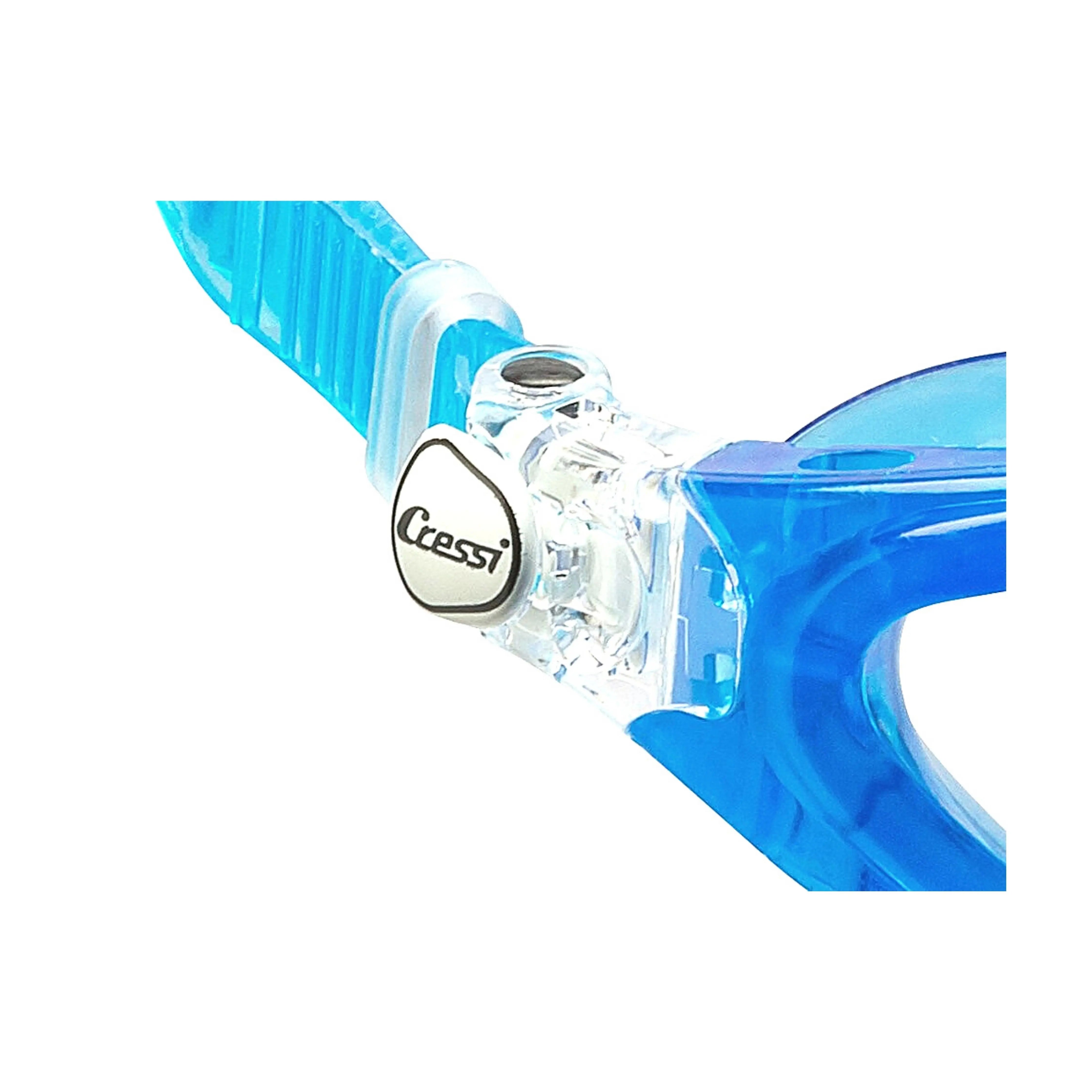 ROCKS Cressi Kids Swim Goggles for Children Ages 7-15 | Anti-Fog UV Protection Swimming Goggles for Pool, Beach & Water Activities