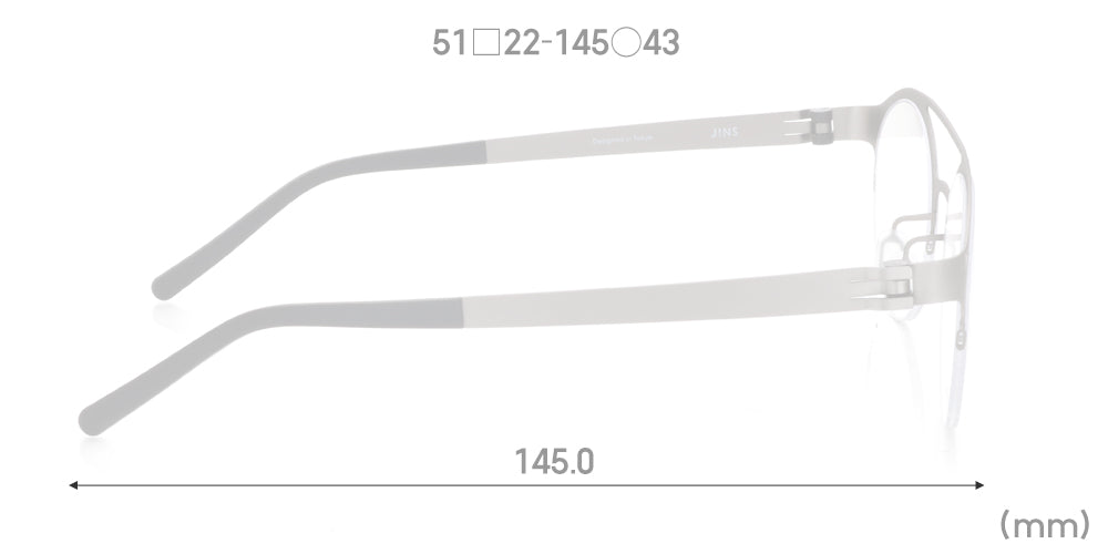 JINS Design Project x Alberto Meda 290 96 - Lightweight Titanium Eyeglass Frames for Men & Women | Perfect for Office, Reading & Daily Wear