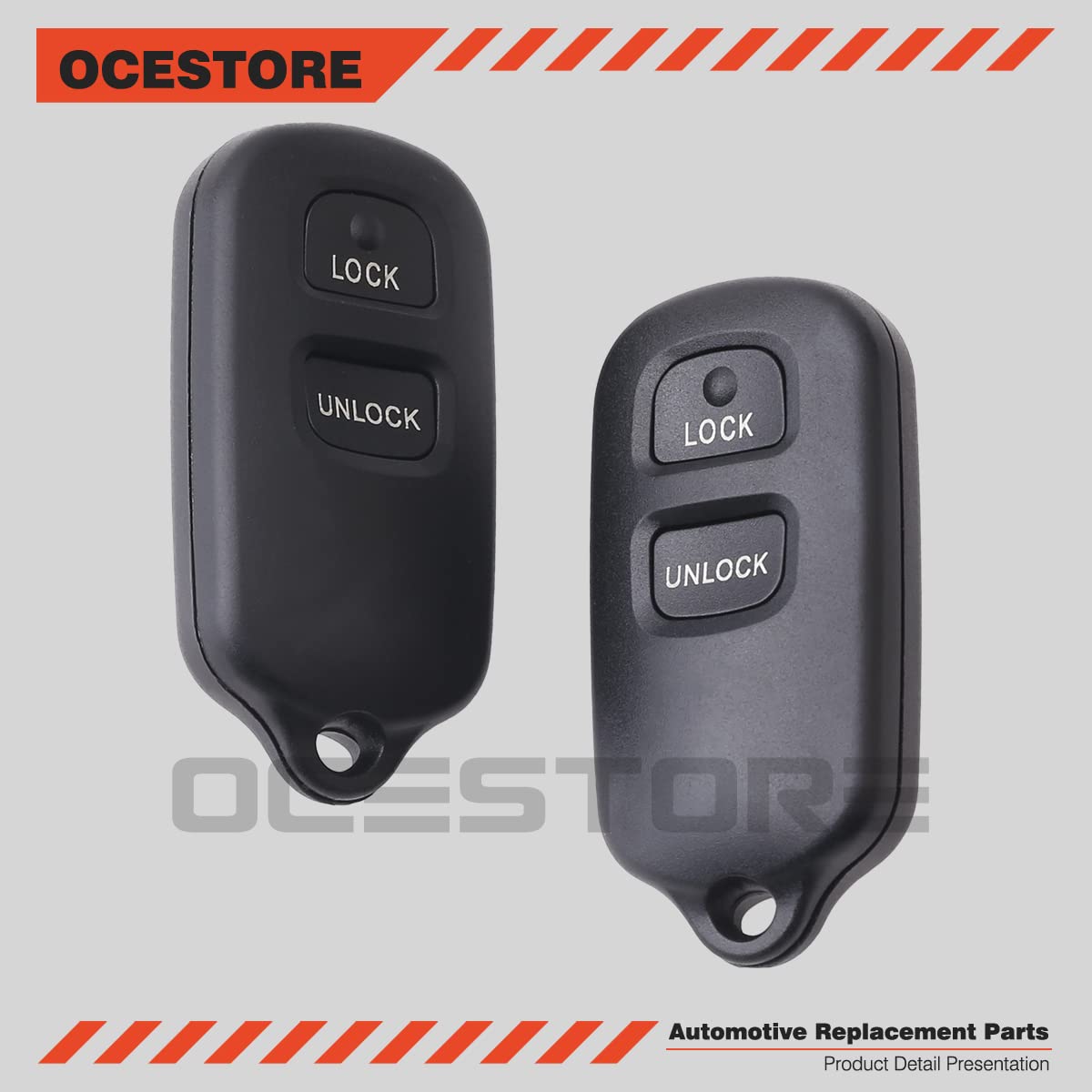 OCESTORE 2Packs HYQ12BBX Keyless Entry Remote Car Key Fob Replacement for Toyota FJ Cruiser, Echo, Prius, Rav4, Tundra (Compatible with 89742-0C020, 89742-20200) - Easy Installation & Vehicle Security Upgrade
