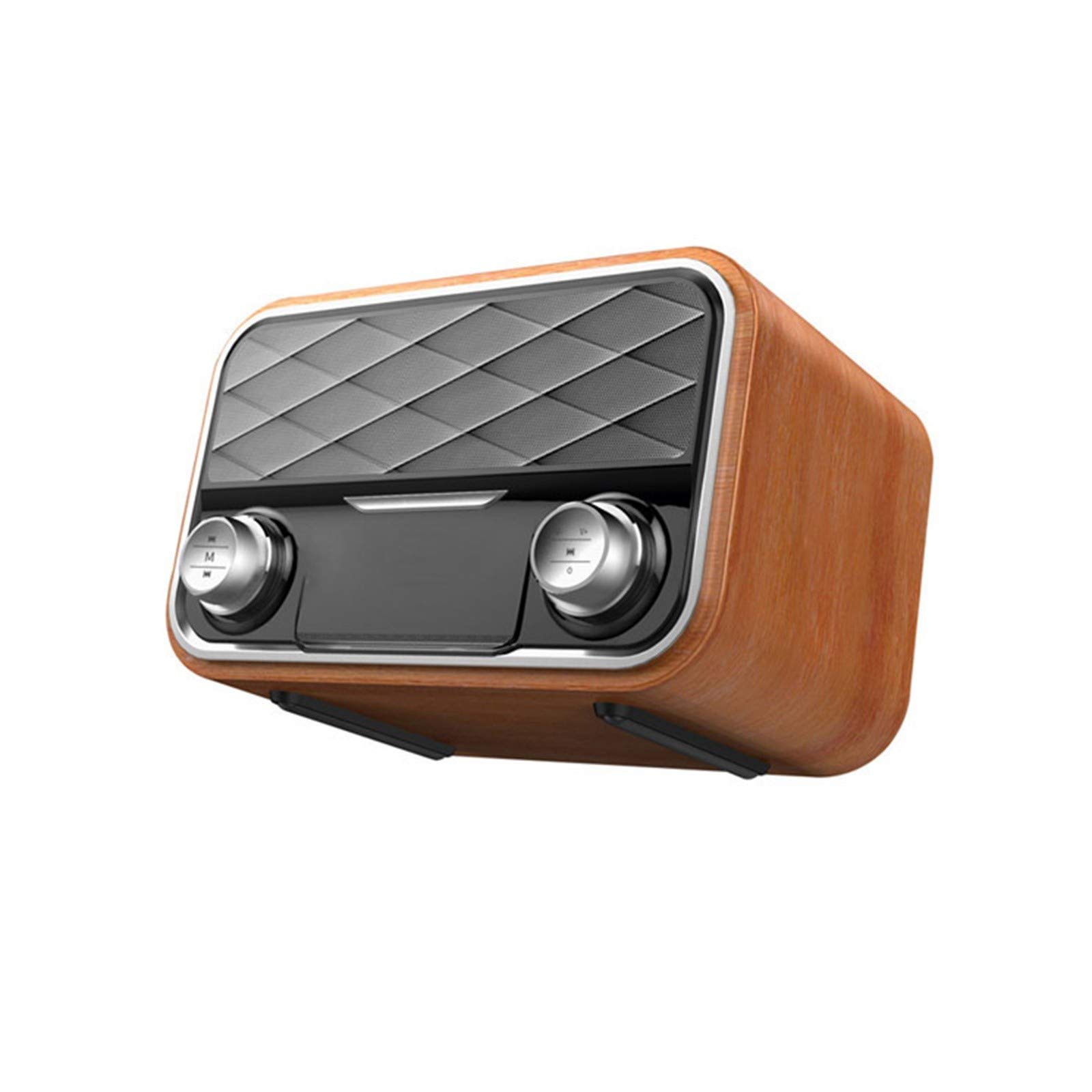 Vintage Retro Bluetooth Speaker - Classic Old Fashioned Style Wireless Speaker for Home, Office & Outdoor (Black) | Perfect for Parties, Travel & Decor