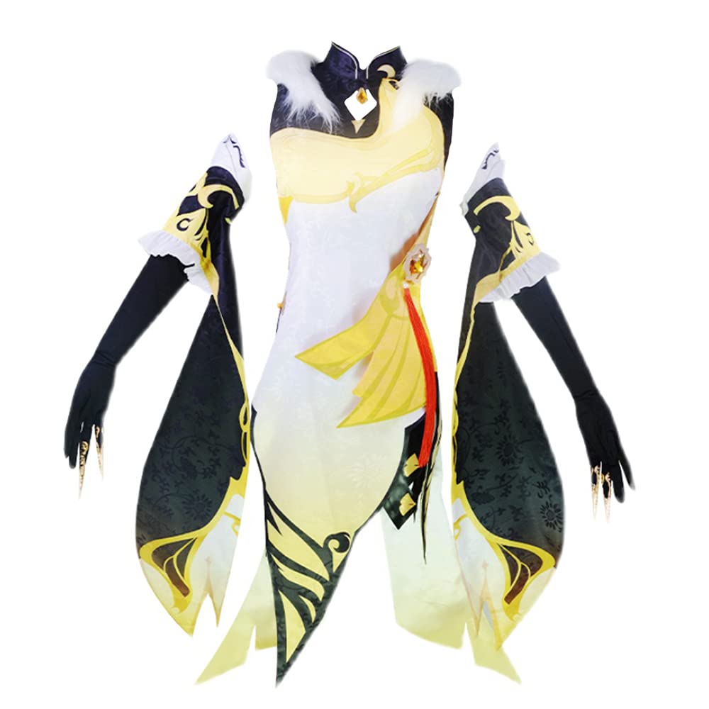 Anime Comic Identity V Cosplay Costume Ningguang Dress - Official Genshin Impact Outfit for Halloween, Conventions & Cosplay Events