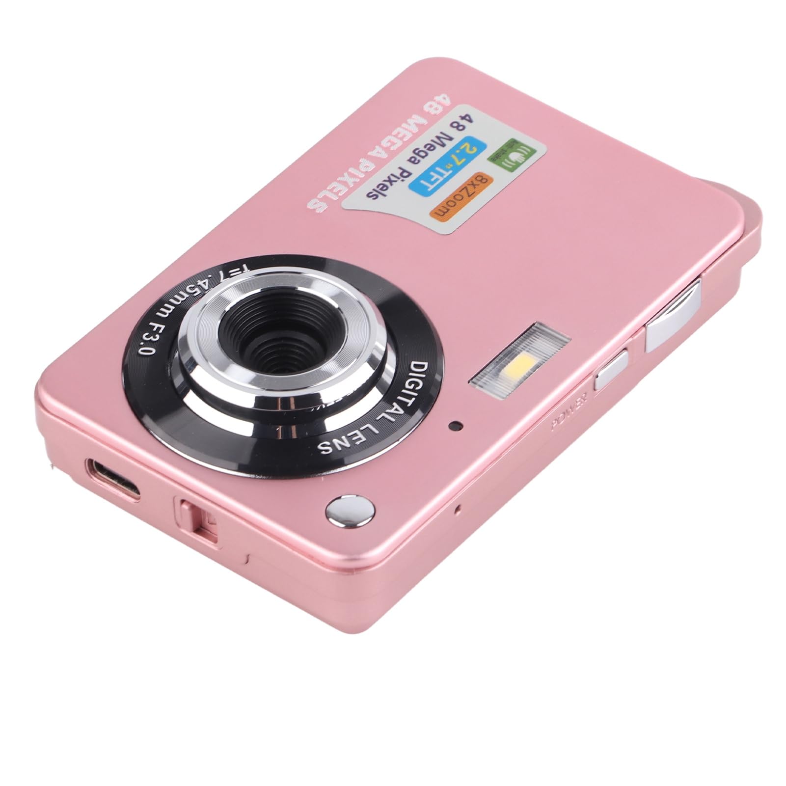 48MP 4K Digital Camera with 8x Zoom - 2.7 Inch LCD Screen, Rechargeable Vlogging Camera for YouTube, Compact Travel Camera with LED Fill Light & Continuous Shooting - Perfect for Travel, Blogging and Everyday Photography (VELATEMORiabgf7vs9n-12)