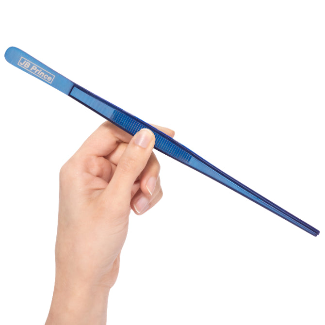JB Prince 10 Inch Straight Tip Tweezers - Professional Stainless Steel Tweezers for Cooking, Baking, Sugar Art & Candy Making - Perfect Kitchen Tool for Chefs & Home Bakers