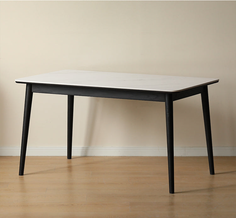 Solid Oak Wood Dining Table - Rustic Farmhouse Style for Kitchen, Dining Room & Outdoor Entertaining