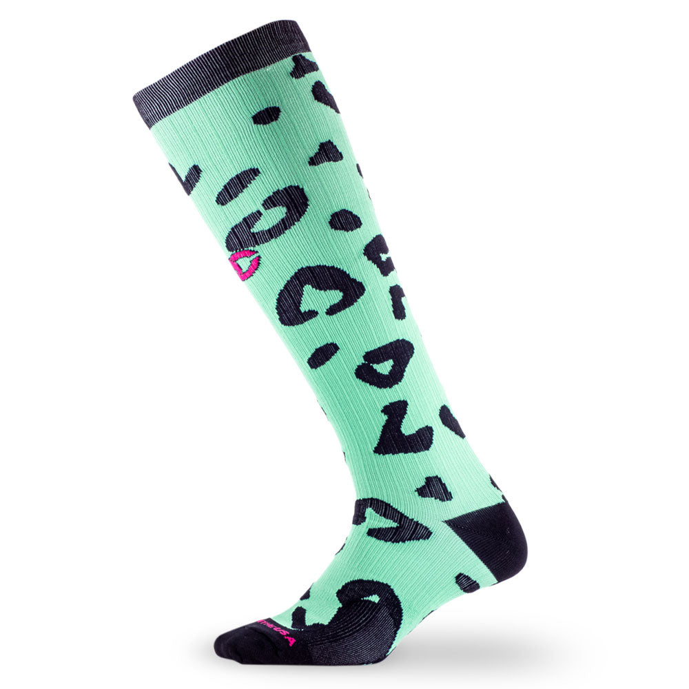 Marathon Running Shoes - Lightweight & Breathable Mint Cheetah Design for Men & Women | Perfect for Training, Jogging & Road Running