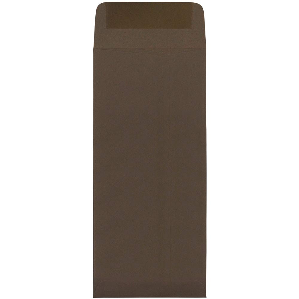 JAM PAPER #10 Business Envelopes 4 1/8 x 9 1/2 Inches - Premium Chocolate Brown Recycled Paper - Pack of 250 for Office, Mailing & Legal Documents - Eco-Friendly Bulk Envelopes for Corporate & Professional Use