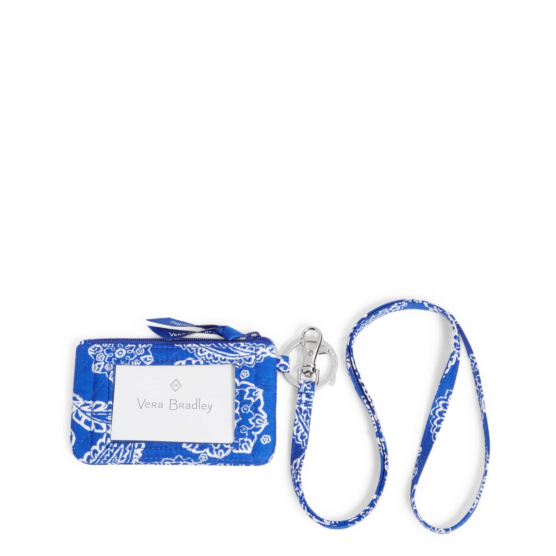Customizable Collegiate Zip ID Lanyard with Keychain - Durable Nylon Badge Holder for School, Work & Events - Perfect for Students, Teachers & Office Professionals
