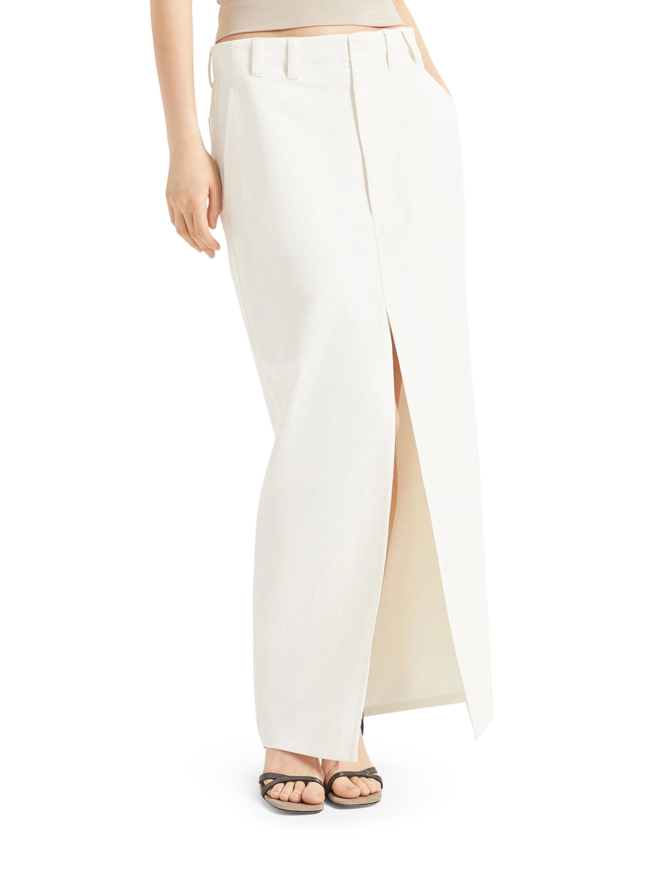 Cavory Women's Chino Skirt - Casual A-Line Denim Skirt for Spring & Summer | Perfect for Work, Office, and Everyday Wear