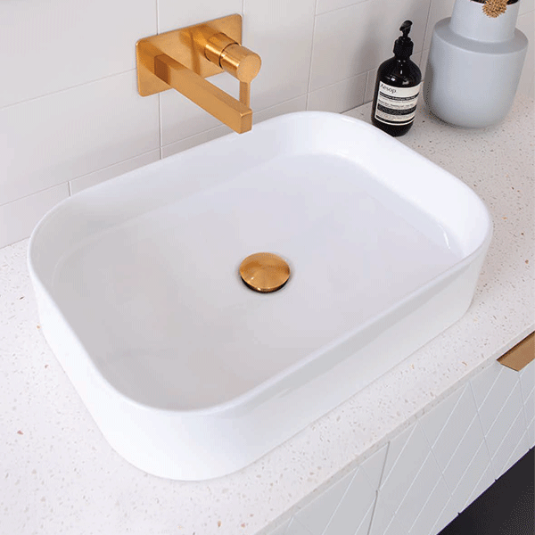 ADP Max 555 x 385 White Above Counter Bathroom Basin - Perfect for Modern Vanities & Powder Rooms