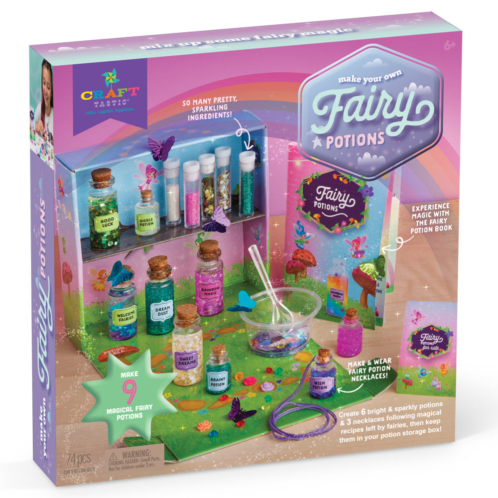 Magical DIY Fairy Potion Kit for Kids Ages 6+ - Creative Craft Set for Pretend Play, Birthday Gifts & STEM Learning Activities | Perfect for Imaginative Play, Party Favors & Sensory Exploration