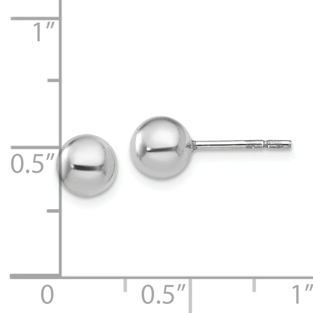 Sterling Silver Polished Ball Post Earrings for Women - Hypoallergenic Minimalist Stud Earrings - Perfect for Everyday Wear, Office & Special Occasions
