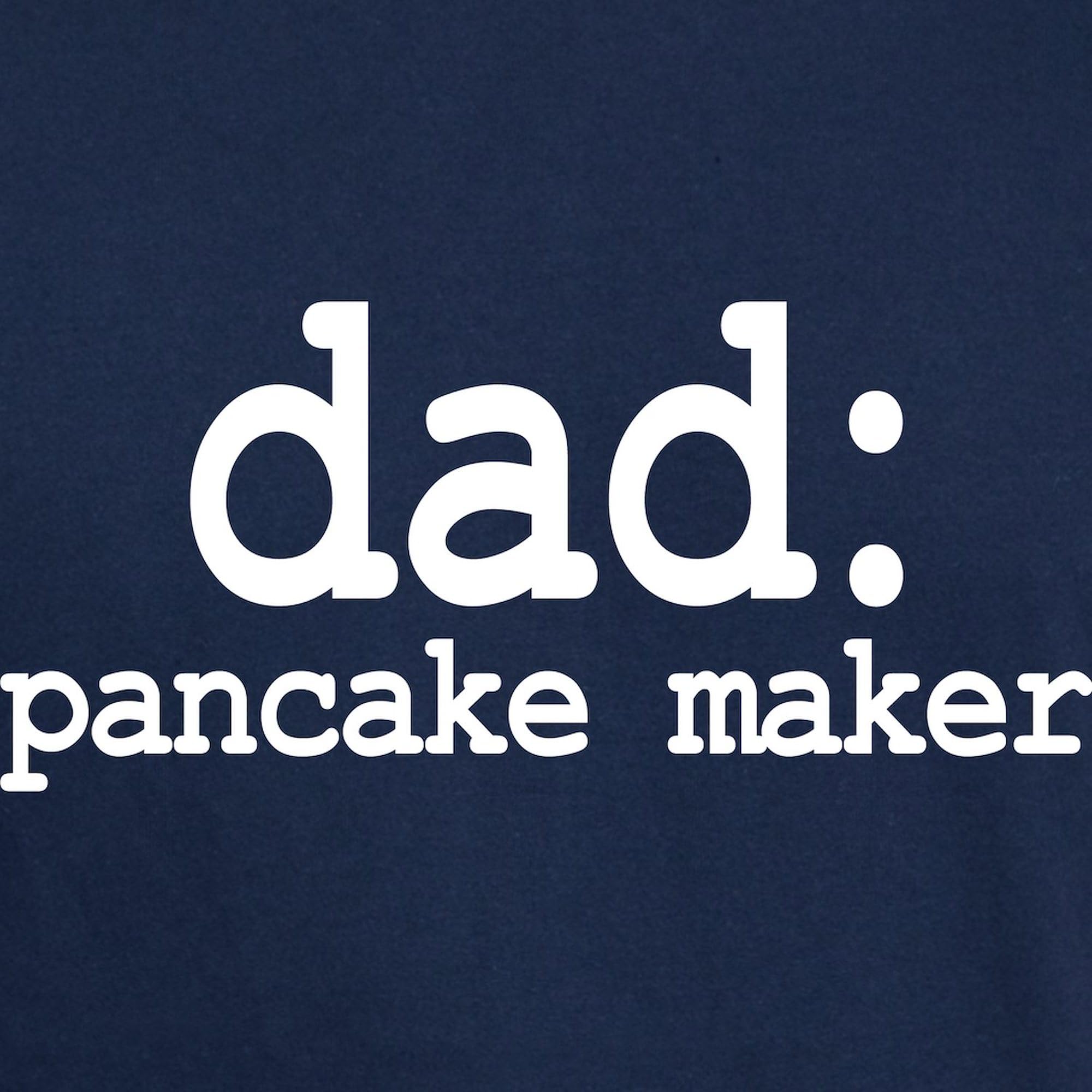 Dad Pancake Maker Graphic Dark T-Shirt for Men - 100% Cotton Classic Fit Tee - Perfect for Father's Day, Breakfast Lovers & Casual Wear