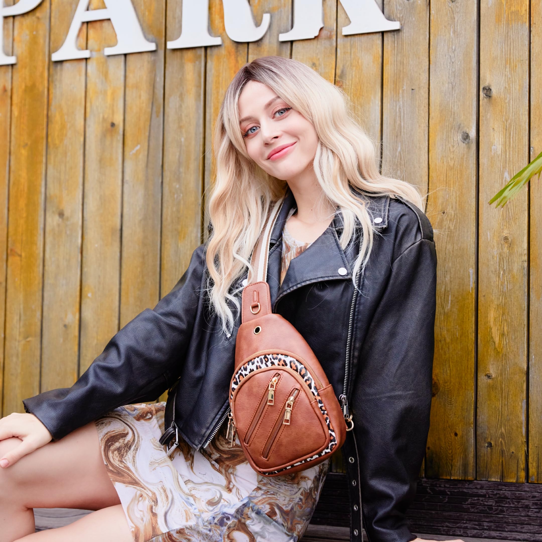 Stylish Women's Crossbody Sling Bag - Adjustable Fanny Pack for Travel, Gym, Hiking & Everyday Use