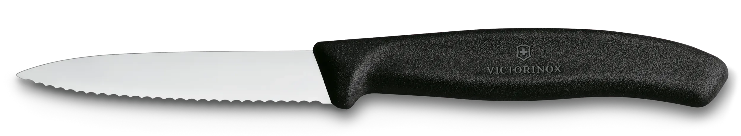 Victorinox Serrated Paring Knife - 3.25 Inch Sharp Precision Blade for Peeling, Slicing & Trimming - Perfect for Fruits, Vegetables & Small Kitchen Tasks - Dishwasher Safe & Ergonomic Handle