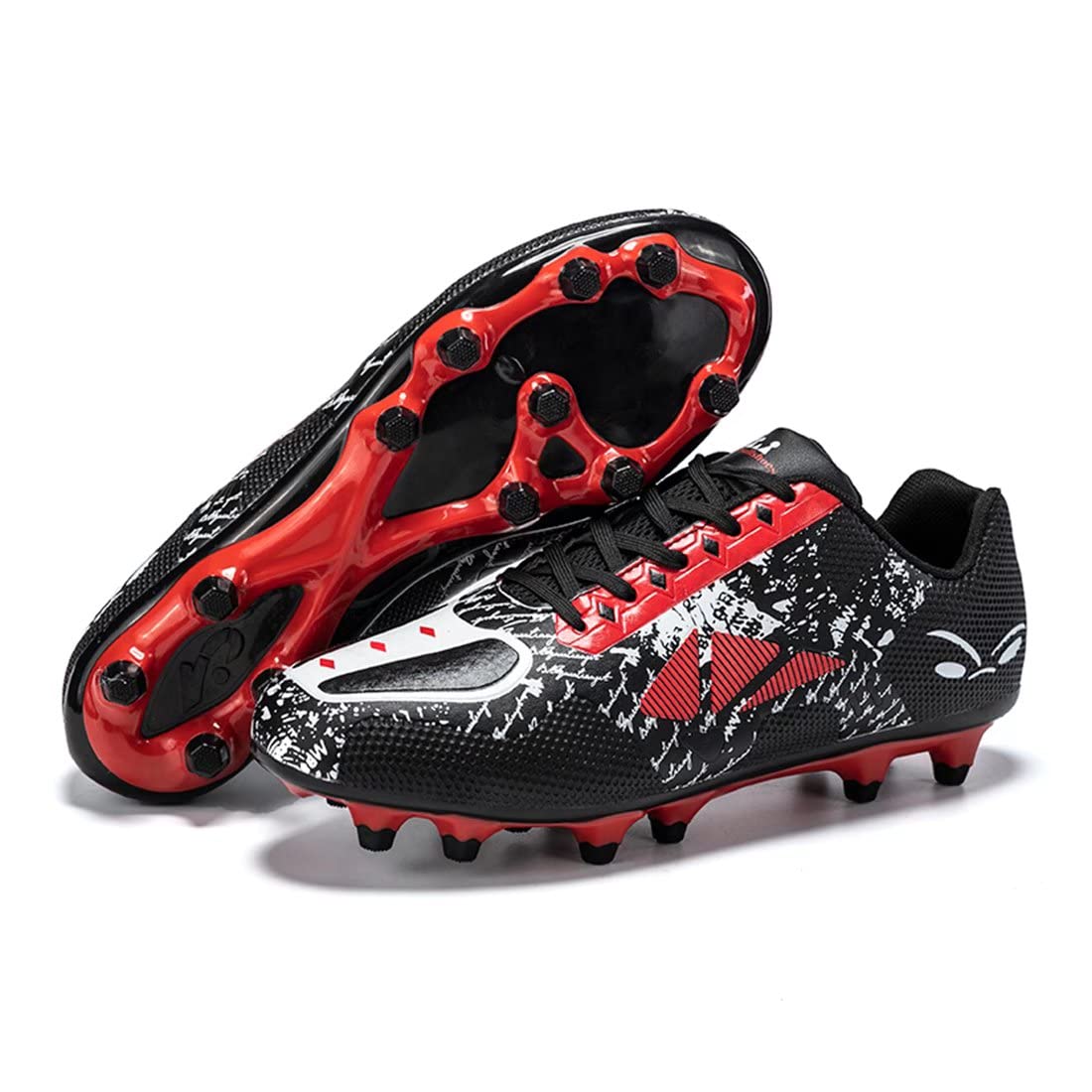 TOLLN Men's Football Soccer Cleats - Lightweight & Durable for Youth & Adults - Perfect for Turf, Grass & Indoor Soccer Games