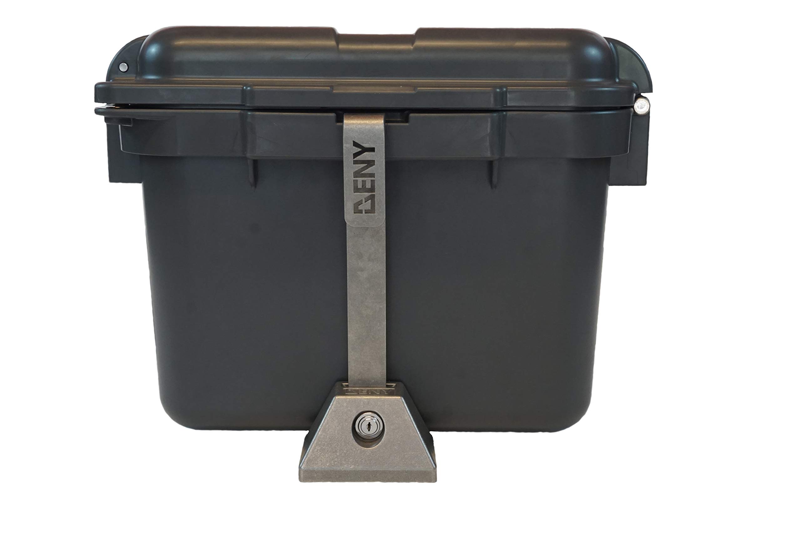 DENY Security Lock & Bracket Set for YETI LoadOut GoBox 30 - Anti-Theft Protection for Outdoor Gear, Camping Equipment & Truck Storage - Secure Your Valuables on Road Trips & Adventures