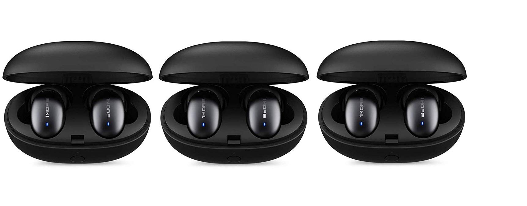 Premium True Wireless Bluetooth Earbuds - Stereo Sound in-Ear Headphones with Charging Case, Built-in Mic & 24H Playtime (3-Pack) for Gym, Work & Travel