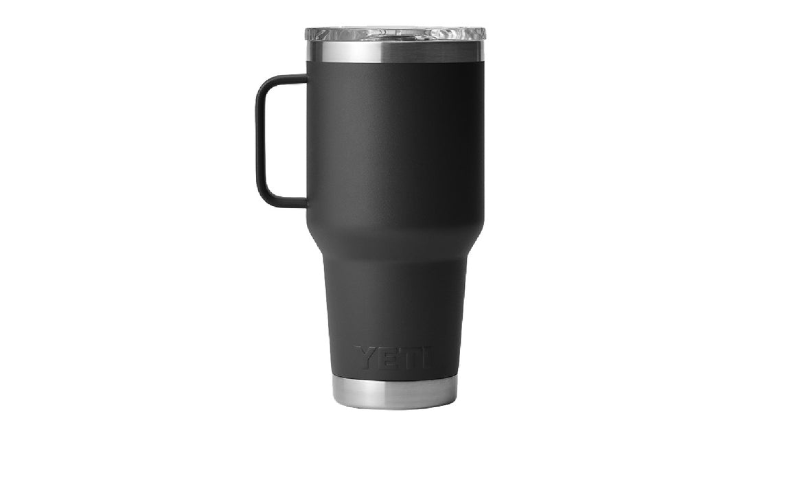 Yeti Rambler 30 oz Stainless Steel Vacuum Insulated Travel Mug - Black | Keeps Drinks Hot/Cold for Hours | Perfect for Commuting, Camping & Outdoor Adventures