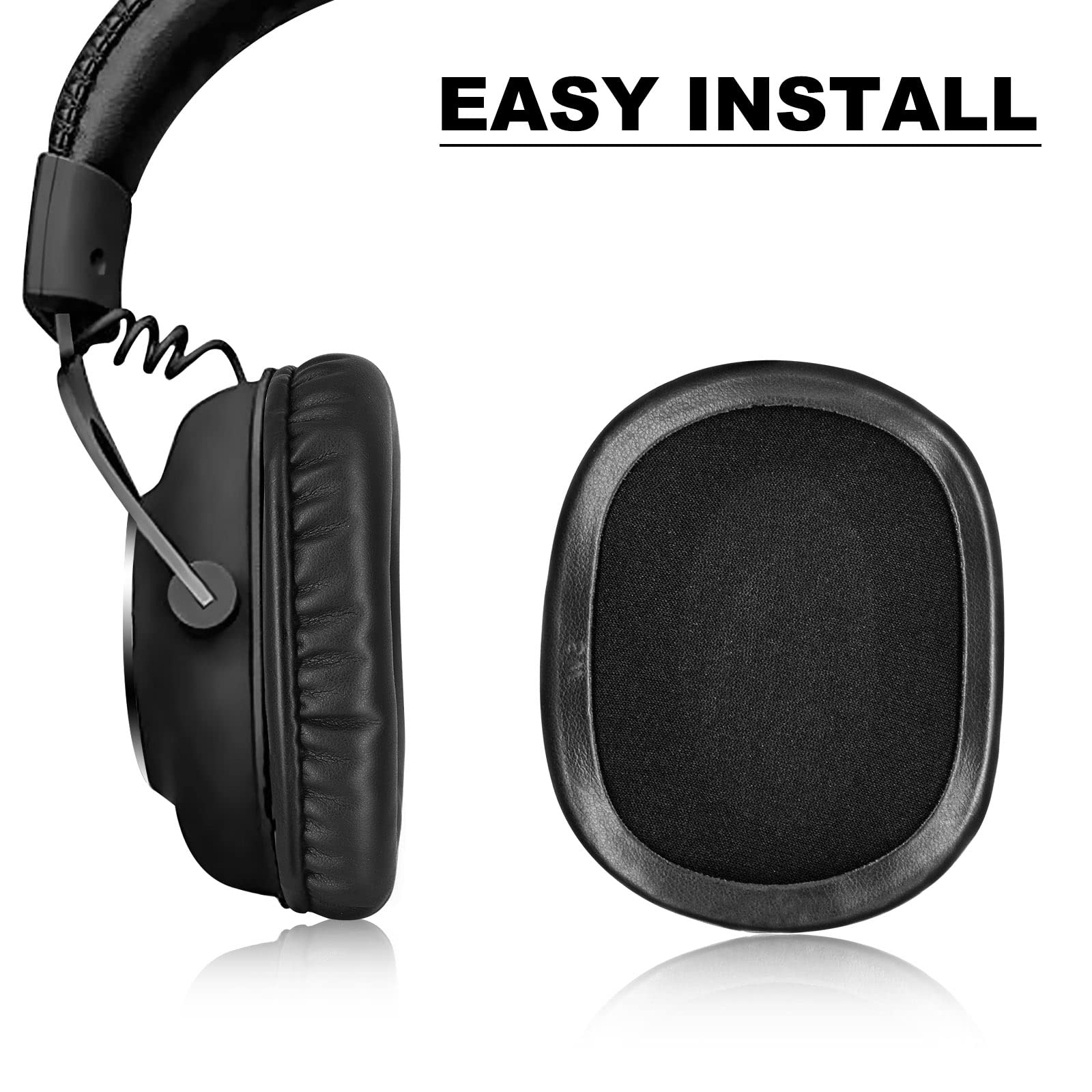Premium Replacement Earpads for Logitech G Pro & G Pro X Gaming Headset - Genuine Leather Ear Cushions - Enhanced Comfort for Long Gaming Sessions & Noise Isolation