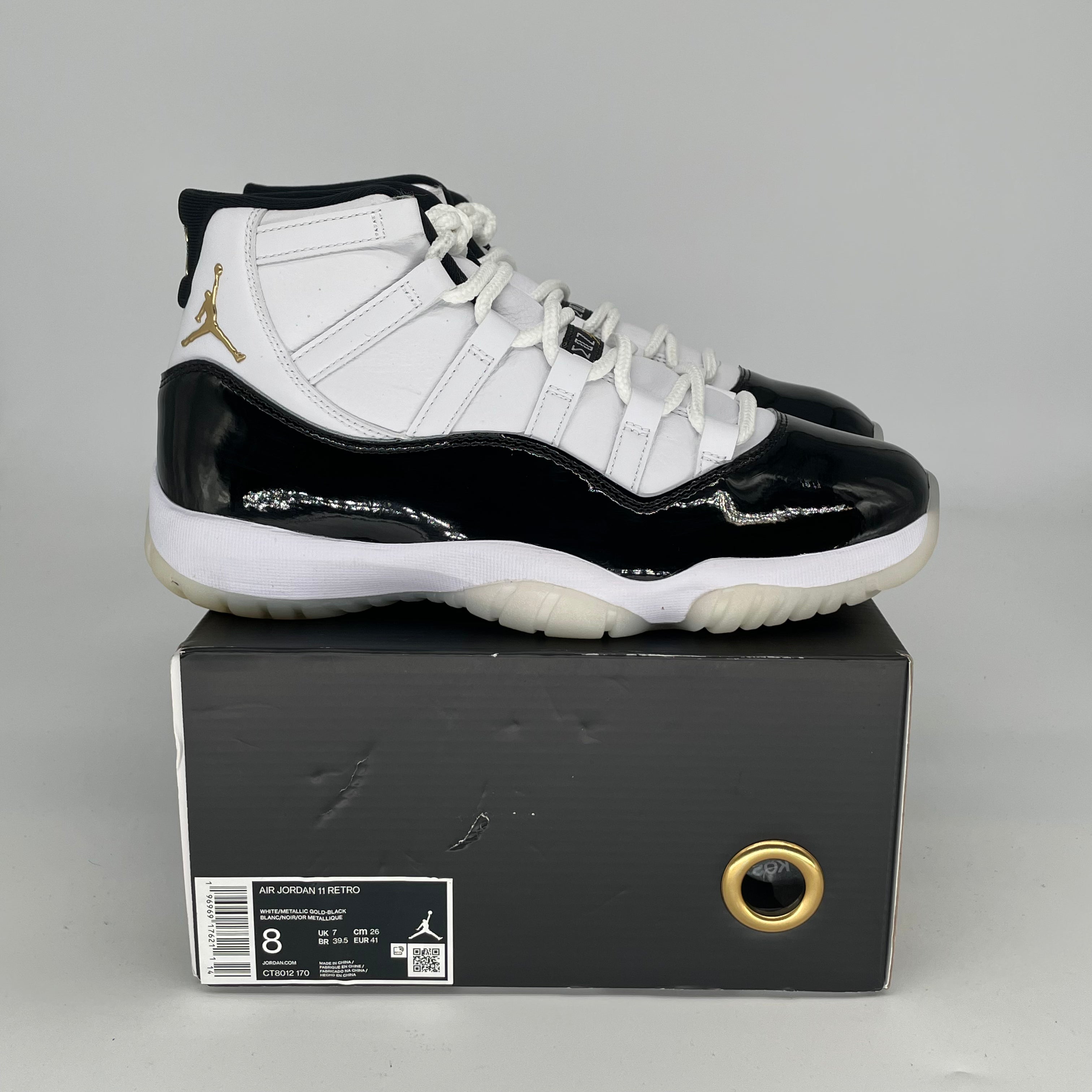 AIR JORDAN 11 DMP GRATITUDE Basketball Shoes - Men's Size 8/Women's Size 9.5 (CT8012-170) - Perfect for Court Play & Sneaker Collecting