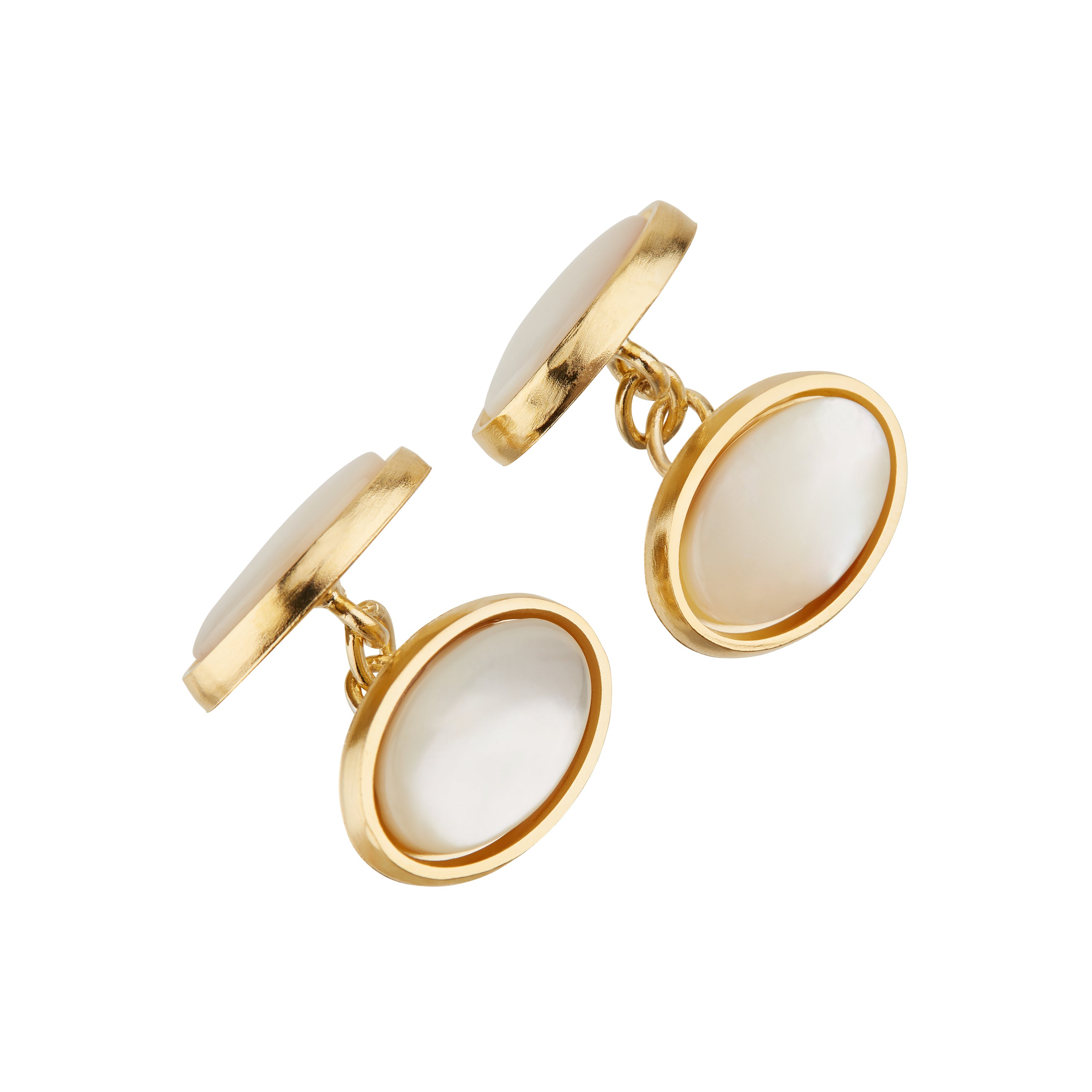 Elegant Mother of Pearl Cufflinks for Men - Luxury Pearl Inlay Dress Shirt Accessories - Perfect for Weddings, Business Meetings & Formal Events