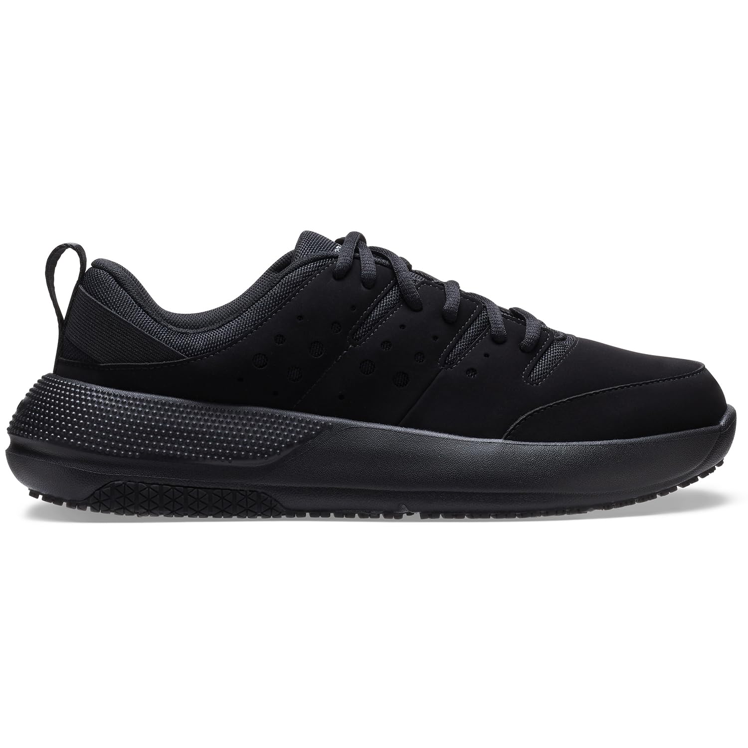 Crocs Men's On The Clock Slip Resistant Work Sneakers - Non-Slip Comfort Shoes for Restaurant, Hospital & Kitchen Workers