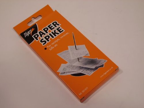 150mm Tall Metal Receipt Spike Holder - Durable Invoice & Paper Organizer for Office, Retail, and Home Use
