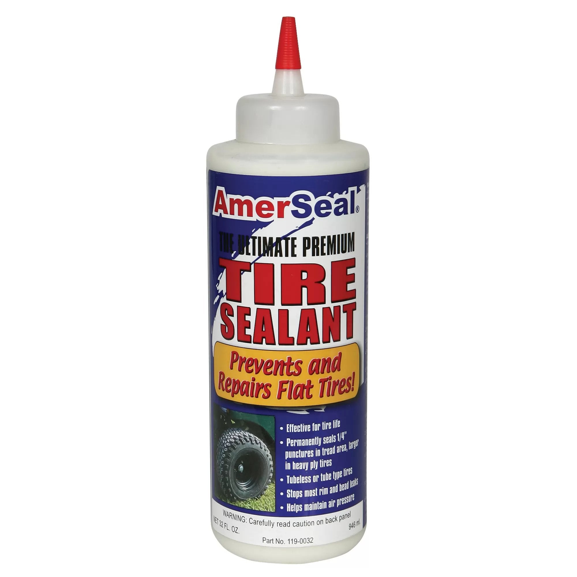 AmerSeal® Tire Sealant - Premium Puncture Repair Kit for Cars, Trucks & Bikes | Quick & Easy Flat Tire Fix | Emergency Roadside Assistance Solution | Perfect for Off-Roading, Commuting & Long Road Trips