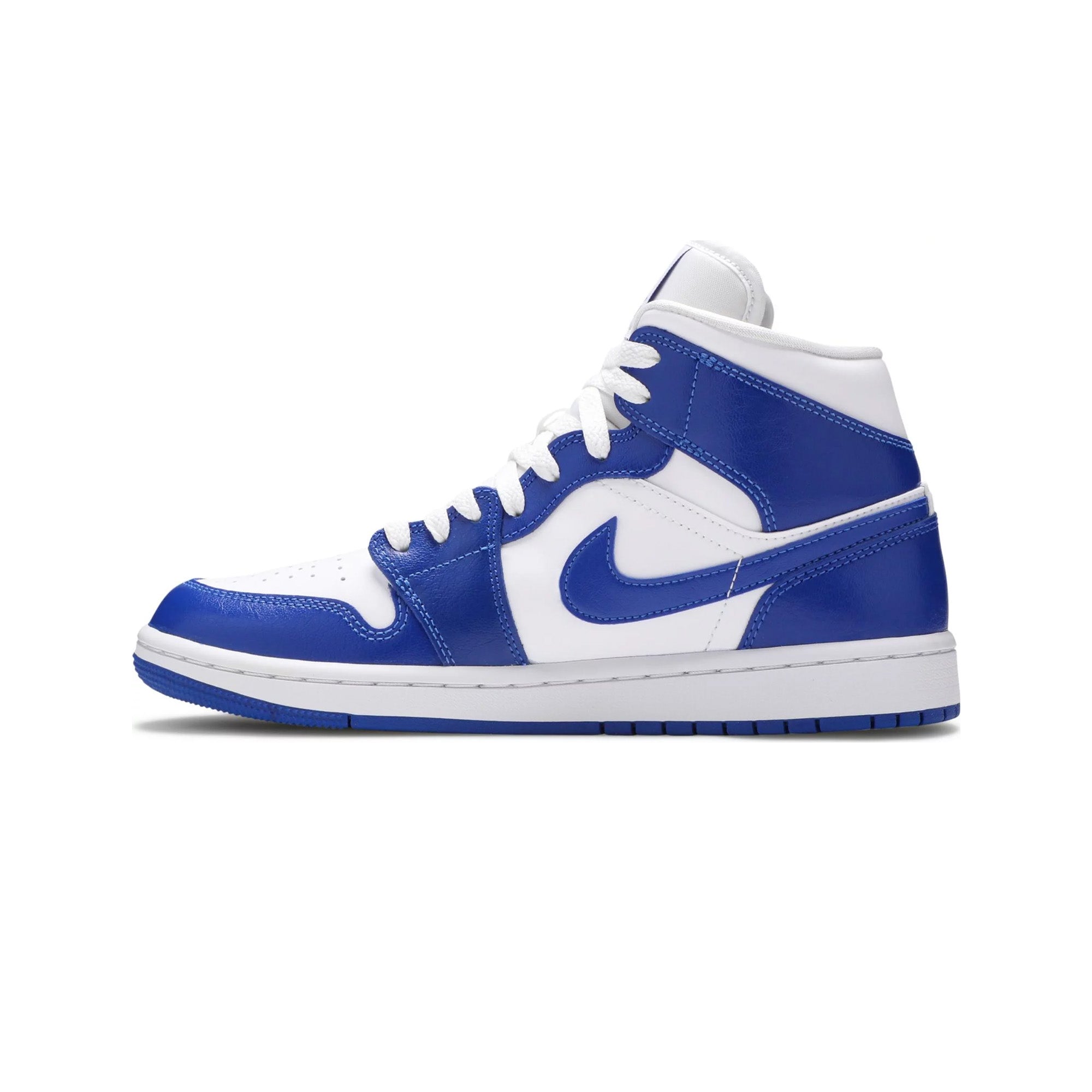Air Jordan 1 Mid 'Kentucky Blue' Basketball Shoes for Men - Premium Leather Sneakers for Casual Wear & Street Style | Perfect for Basketball, Gym & Everyday Fashion