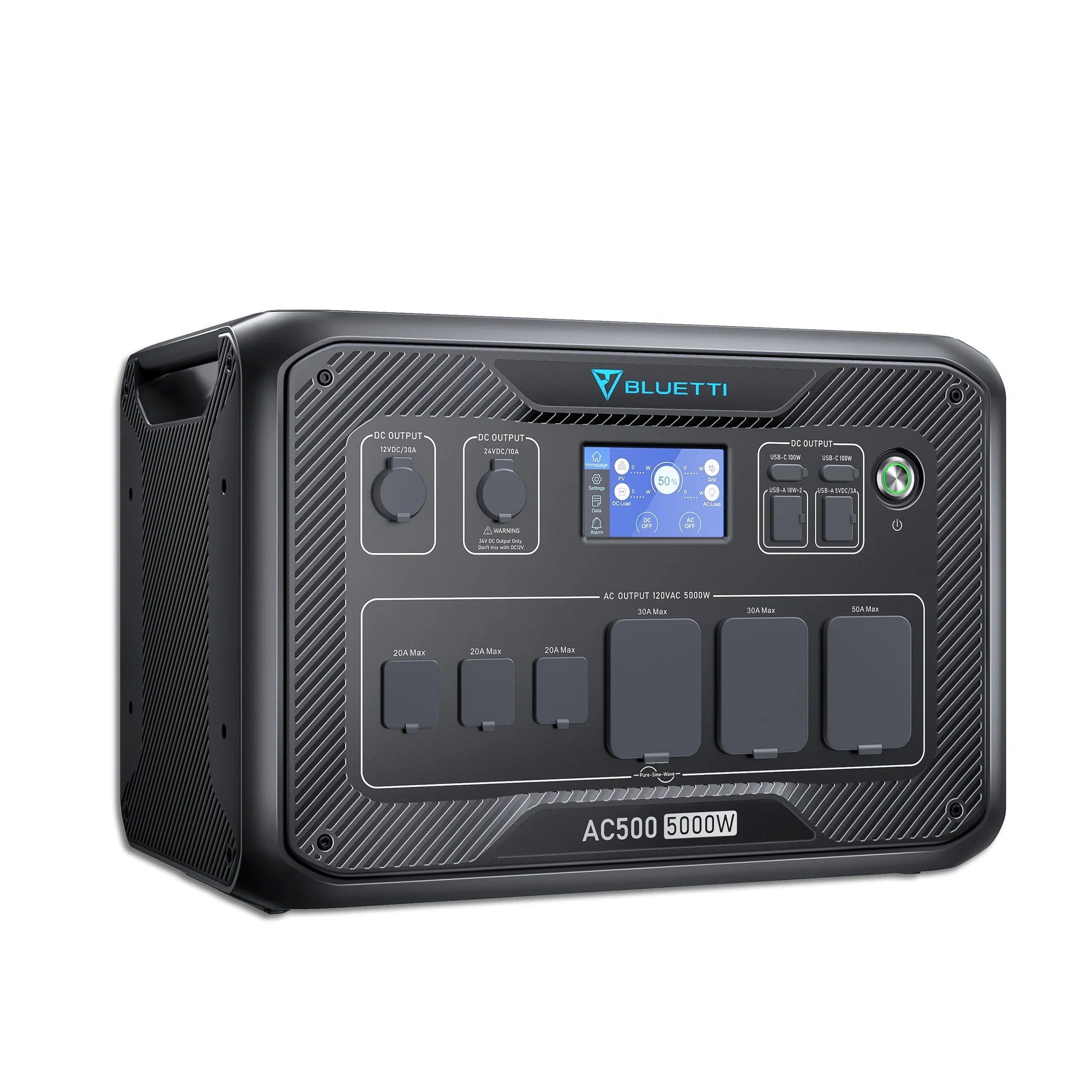 BLUETTI AC500 + B300S Solar Power Station | 5000Wh Home Battery Backup System for Emergency Power, Off-Grid Living & RV Camping
