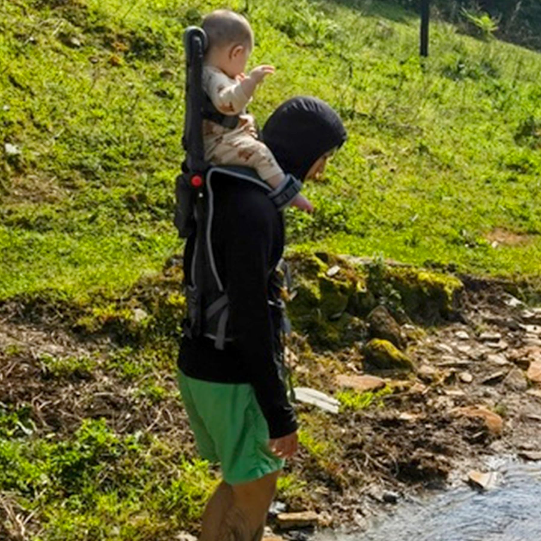 WIPHA Lightweight Hiking Backpack Carrier for Toddlers 6 Months to 4 Years - Adjustable Shoulder Carrier with Sun Shade & Comfortable Saddle - Perfect for Outdoor Adventures, Traveling, and Babywearing on Trails