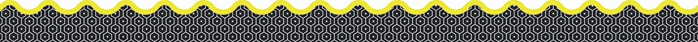 Aim High Hexagons Scalloped Border Trim - Colorful Classroom Bulletin Board Decor for Teachers, School & Office