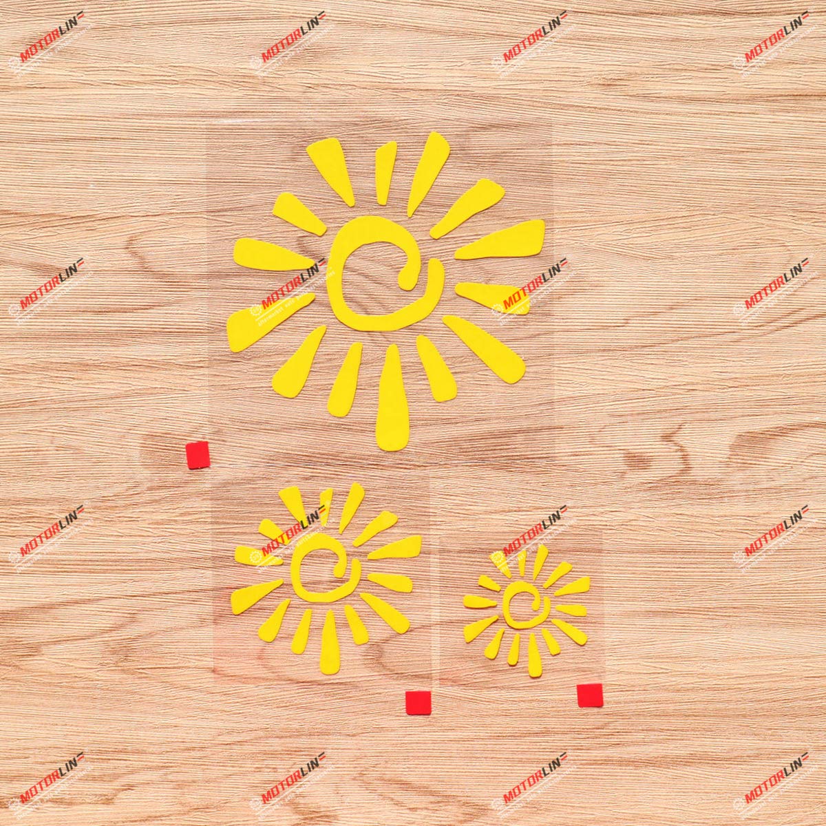 Tribal Sun Spiral Vinyl Decals Stickers - 3 Pack (2