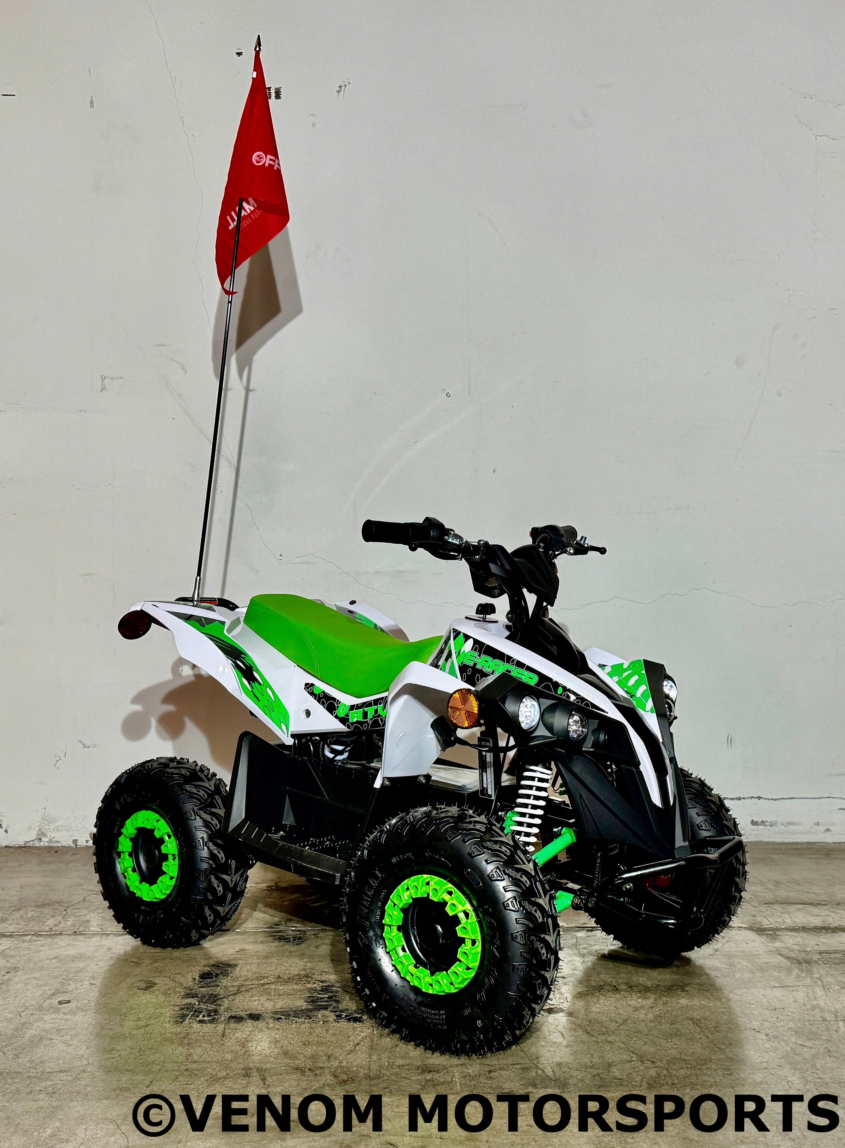 Venom E Racer 1000W 36V Electric ATV for Adults - Off-Road Adventure, Hunting & Farm Work - Powerful All-Terrain Vehicle with Long Battery Life