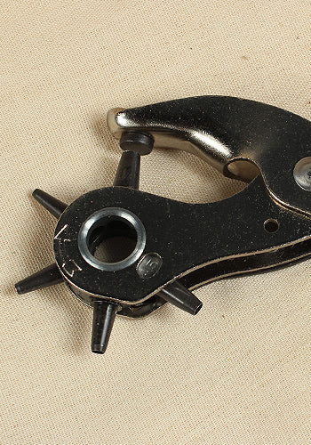 Red Punch Pliers - Heavy Duty Hole Punch Tool for Leather, Fabric & Paper - Perfect for Crafting, DIY Projects & Bookbinding