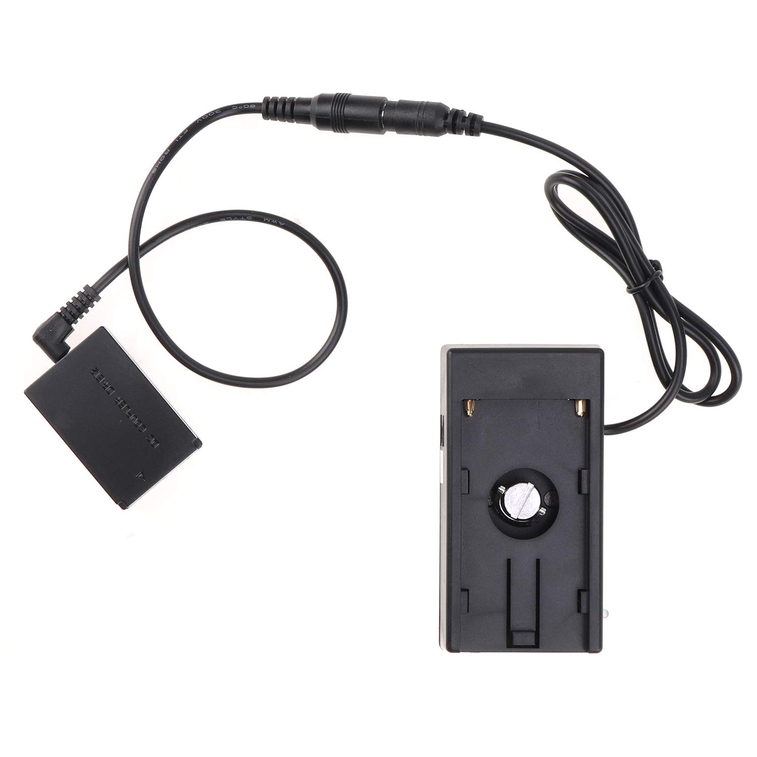 Canon EOS M Series LP-E12 Dummy Battery Adapter with NP-F970 Plate & Hot Shoe Mount - Compatible with EOS M, M2, M10, M50, M100, M200 DSLR Cameras - Perfect for Continuous Shooting, Vlogging & Studio Photography