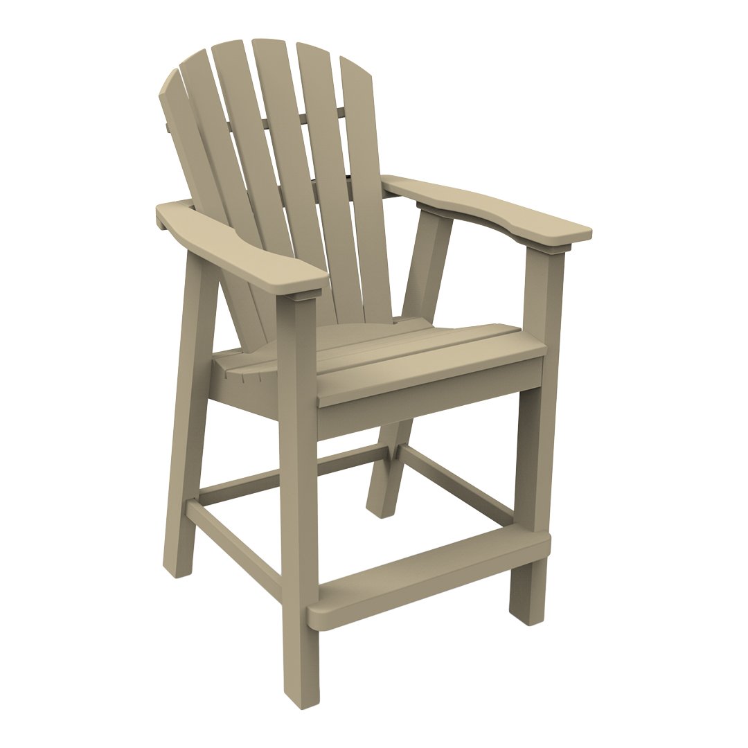 Adirondack Shellback Balcony Chair - Comfortable Outdoor Rocking Chair for Patio, Deck, Garden & Porch - Perfect for Relaxing & Lounging in Sun or Shade