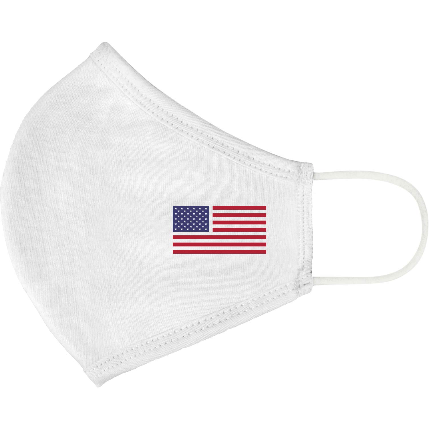 StringKing American Flag Cloth Face Mask - Made in USA - Washable & Reusable Face Cover for Kids & Adults - Perfect for School, Work, Travel & Outdoor Activities