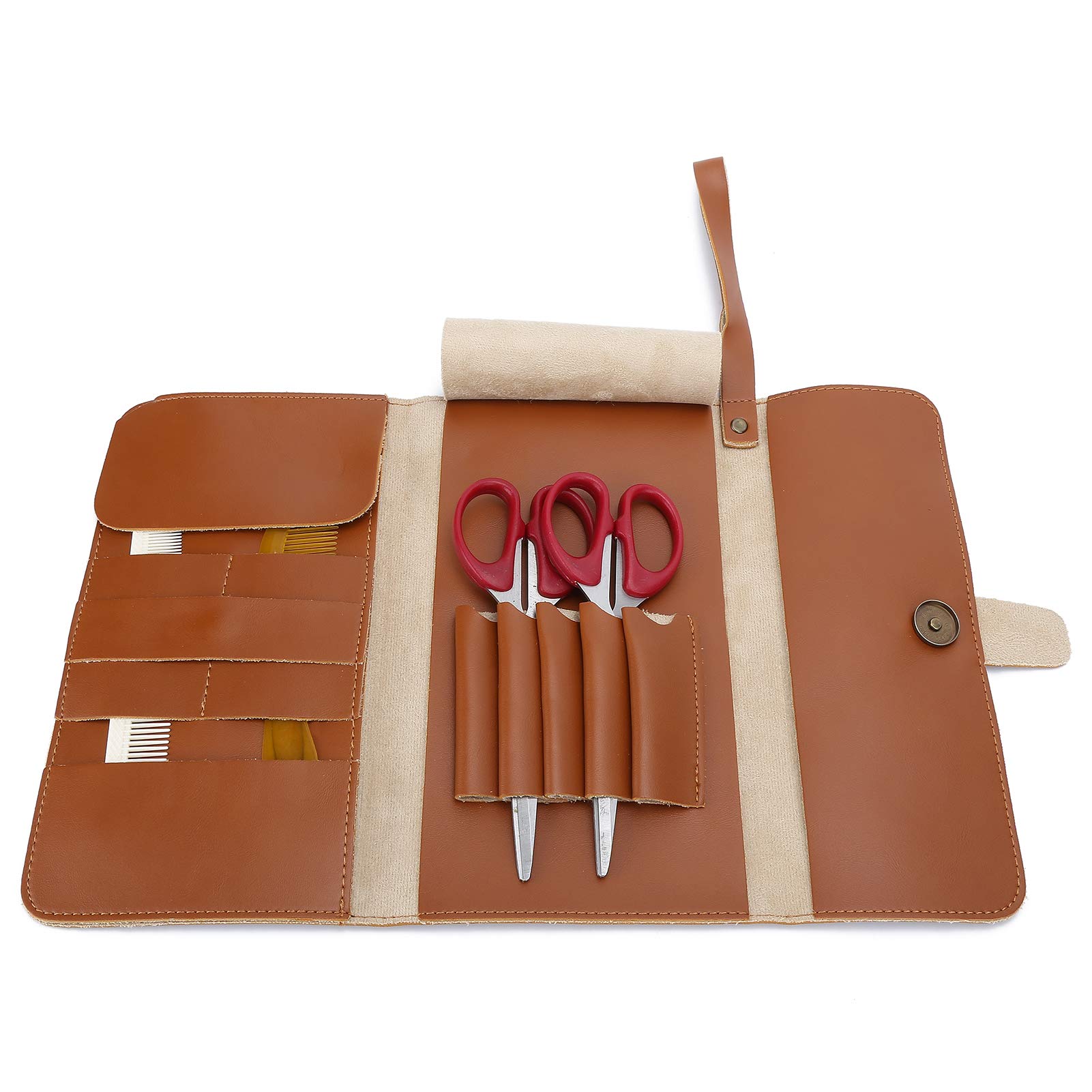 Professional Salon Tool Carrying Bag - Durable & Lightweight PU Leather Hairdressing Storage Organizer for Stylists, Barbers & Home Use - Perfect for Salon Equipment, Travel & Mobile Hairstyling Services