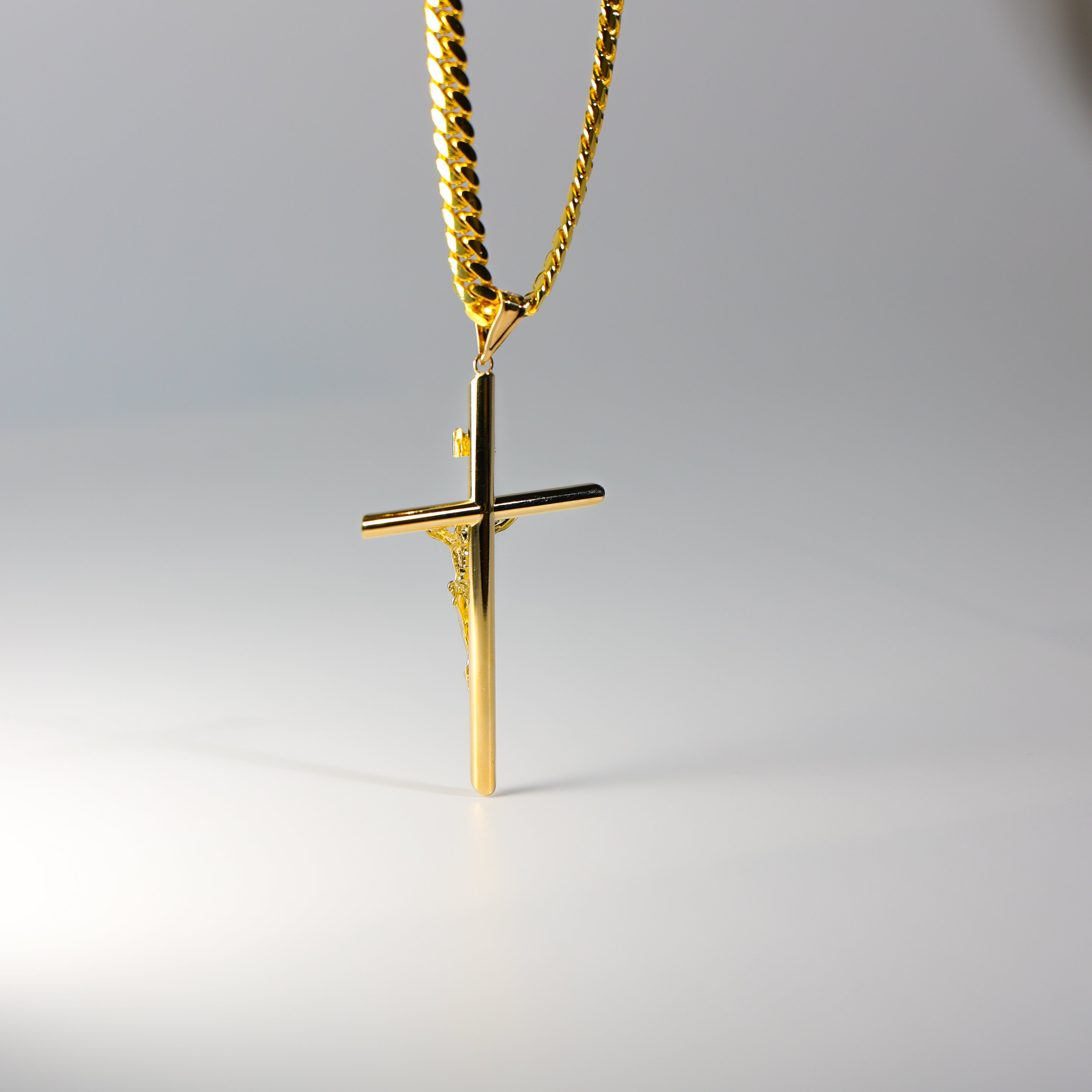 Extra Large Gold Crucifix Cross Pendant - Model 0847 | Religious Jewelry for Men & Women | Perfect for Church, Weddings & Everyday Faith Wear