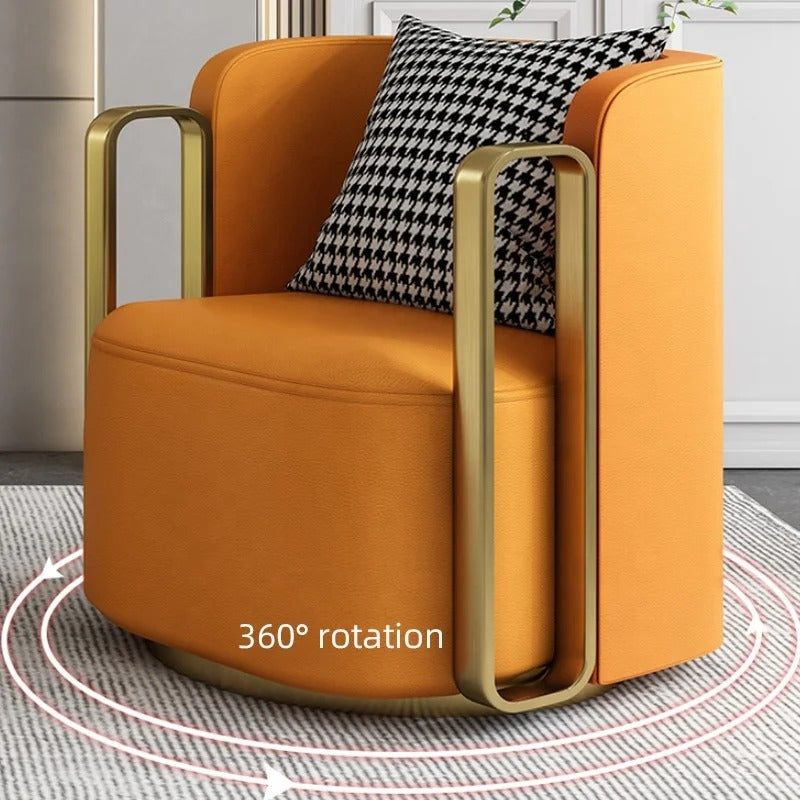 Swivel Designer Armchair - Modern Rotating Lounge Chair for Living Room, Office & Bedroom - Stylish Comfortable Seating for Home Decor