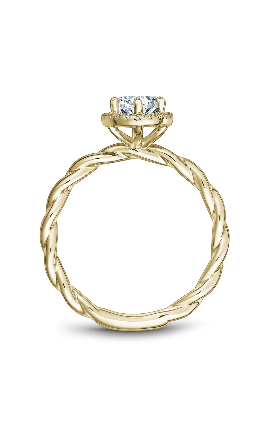 Noam Carver B177 01YA Bridal Engagement Ring - 14K White Gold Diamond Wedding Band for Women, Perfect for Proposals, Anniversaries & Romantic Occasions