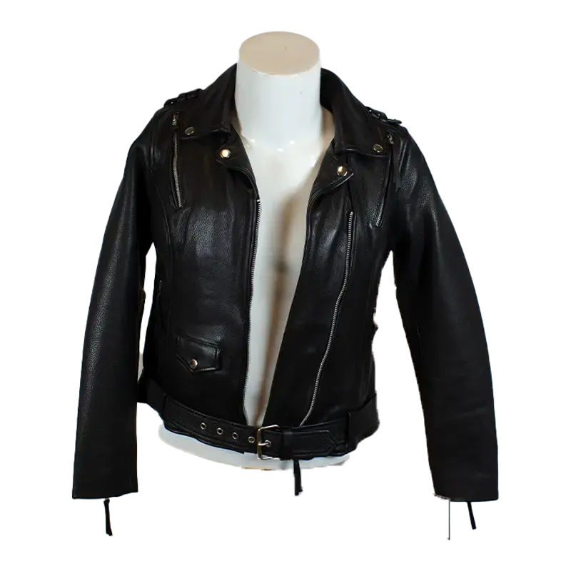 BOL Women's Genuine Leather Biker Jacket with Adjustable Belt - Stylish Motorcycle Outerwear for Riding & Fashion | Perfect for Casual Wear, Night Out & Motorcycle Enthusiasts