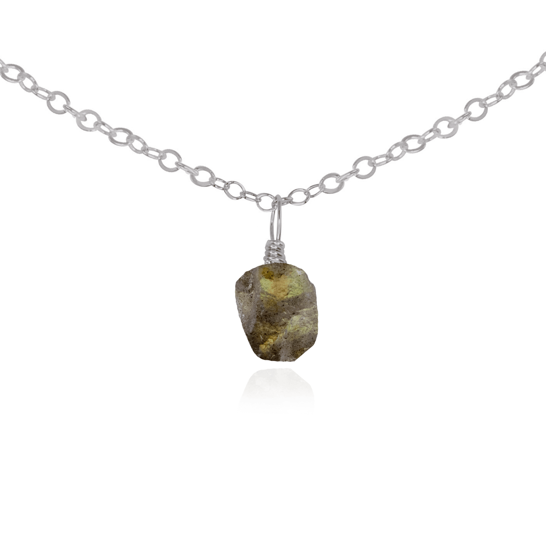 Natural Labradorite Gemstone Pendant Necklace - Healing Crystal Choker for Women | Perfect for Yoga, Meditation & Spiritual Jewelry Collection