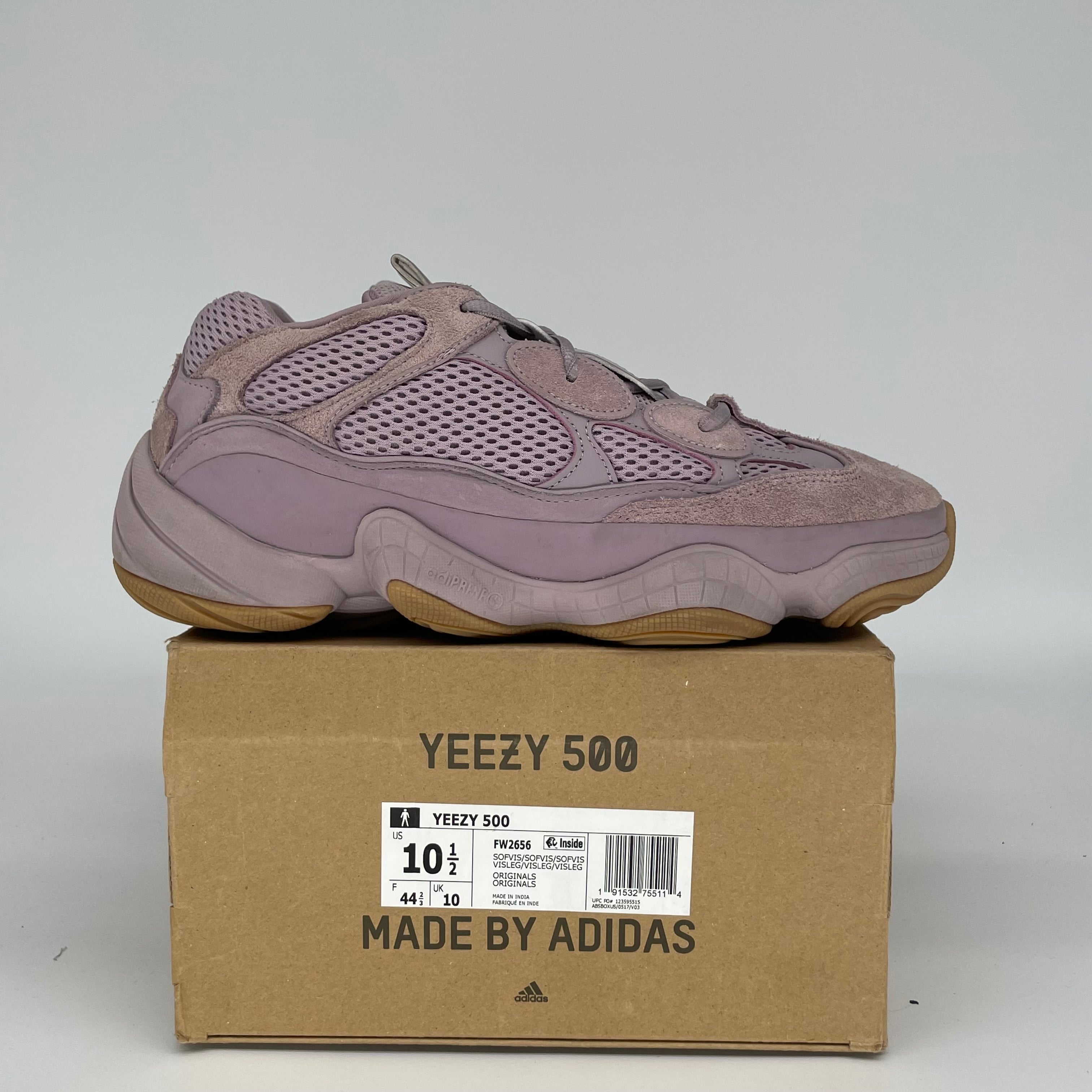 Adidas Yeezy 500 Soft Vision Sneakers - Men's Size 10.5 (FW2656) | Comfortable Running Shoes for Gym, Jogging & Casual Wear