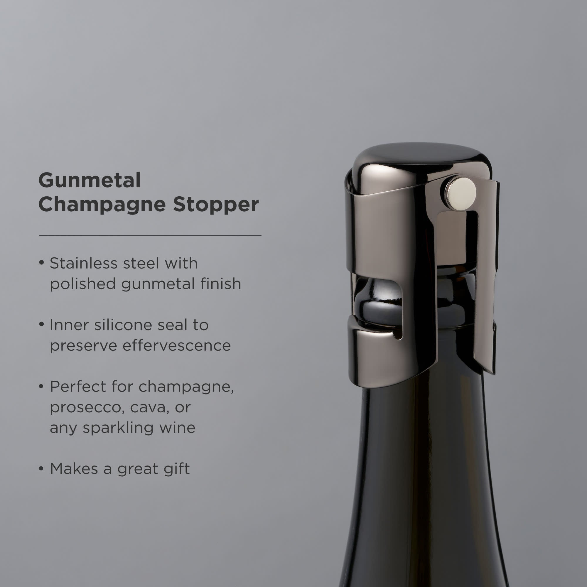 Premium Warren Champagne Stopper - Air Tight Seal for Sparkling Wine & Prosecco - Perfect for Parties, Weddings & Celebrations